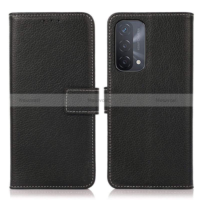 Leather Case Stands Flip Cover Holder K08Z for Oppo A54 5G