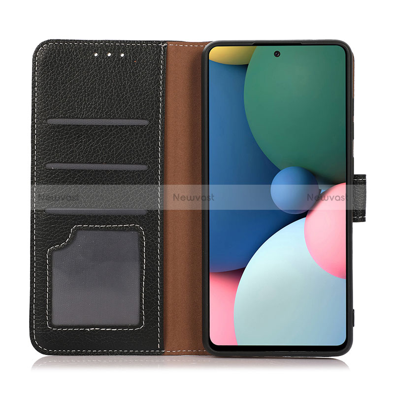 Leather Case Stands Flip Cover Holder K08Z for Oppo A54s