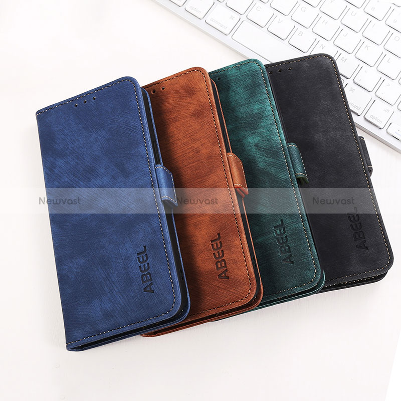Leather Case Stands Flip Cover Holder K08Z for Oppo A58 4G