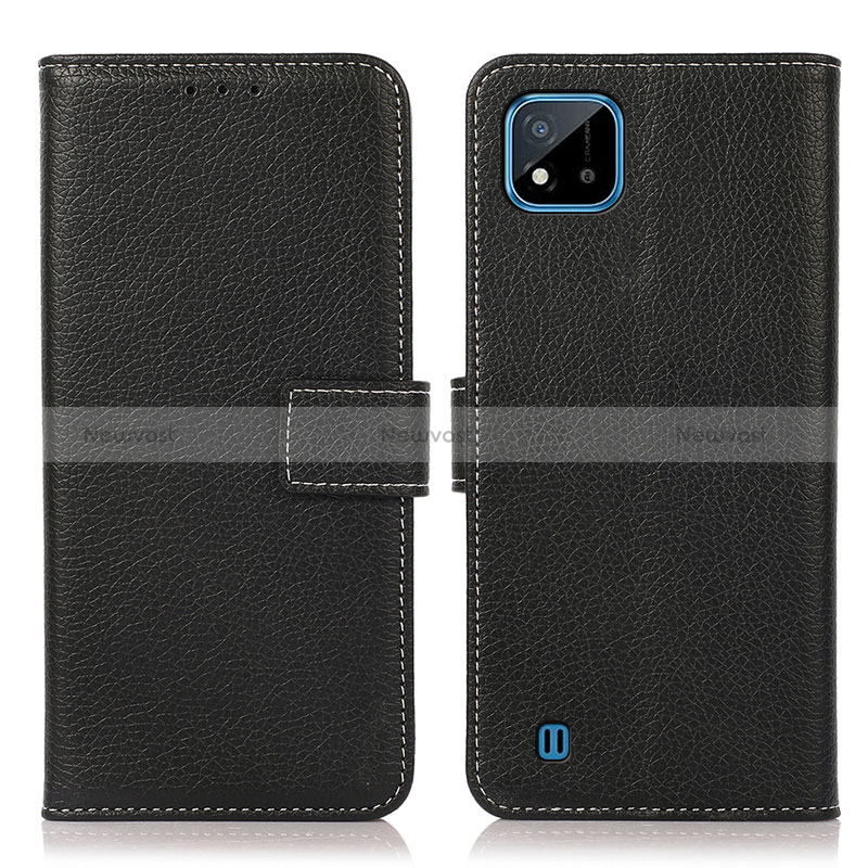 Leather Case Stands Flip Cover Holder K08Z for Realme C11 (2021)