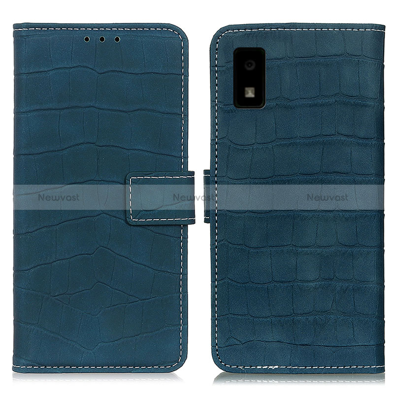 Leather Case Stands Flip Cover Holder K08Z for Sharp Aquos wish2