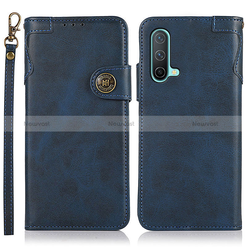 Leather Case Stands Flip Cover Holder K09Z for OnePlus Nord CE 5G