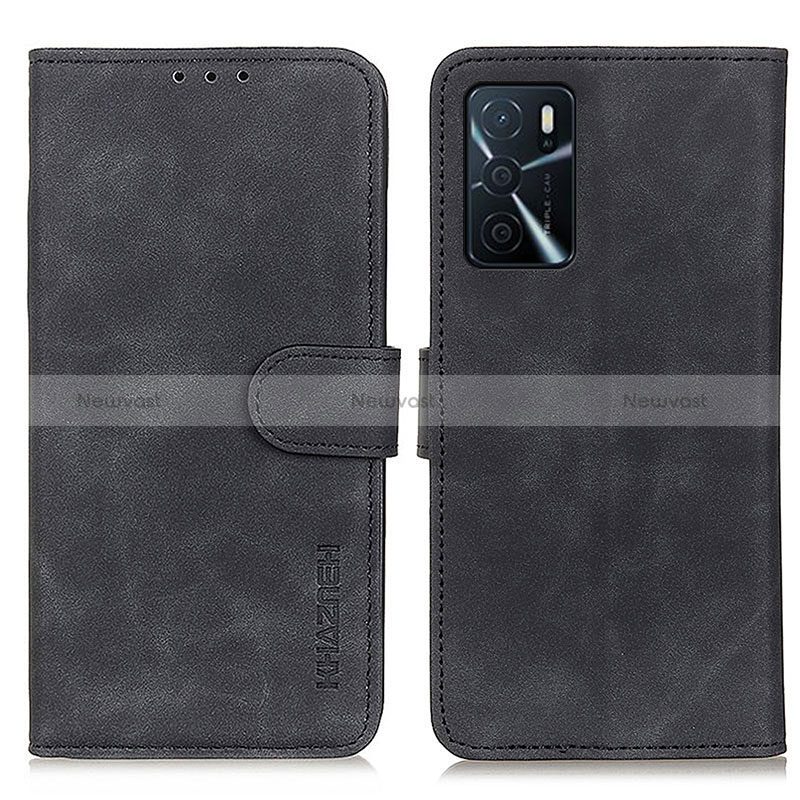 Leather Case Stands Flip Cover Holder K09Z for Oppo A16