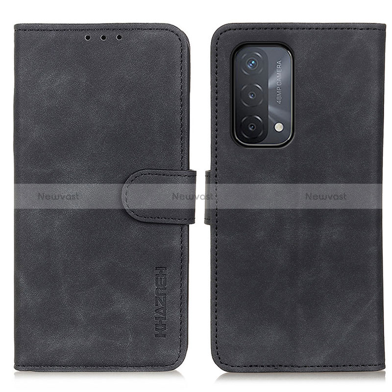 Leather Case Stands Flip Cover Holder K09Z for Oppo A54 5G