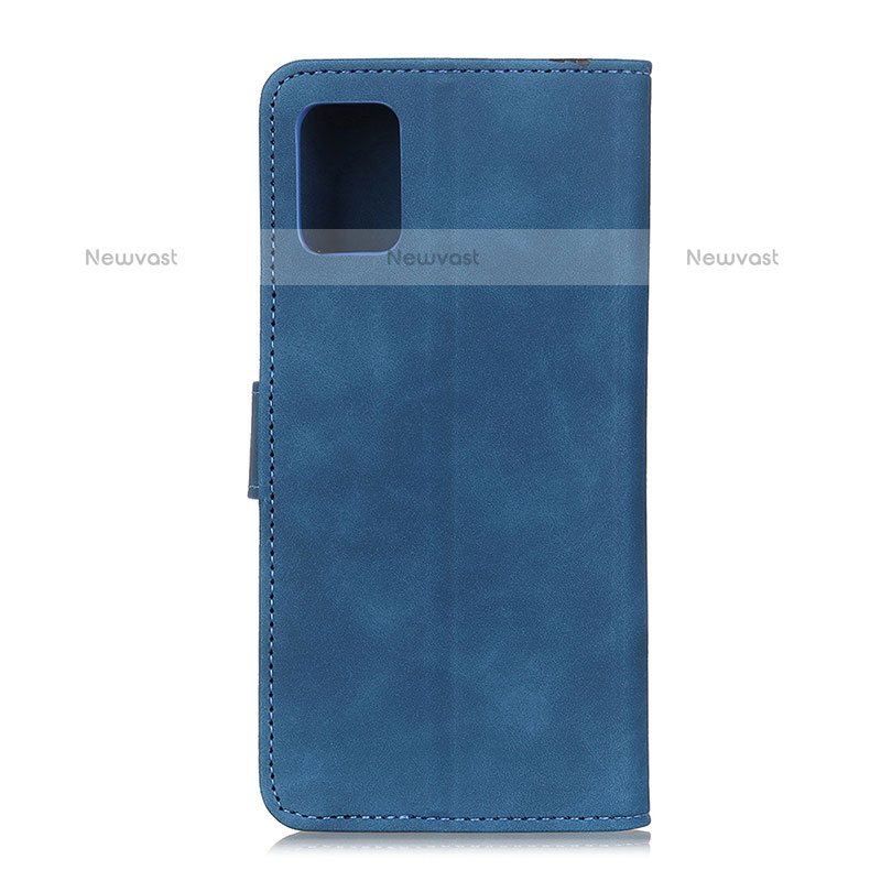 Leather Case Stands Flip Cover Holder K09Z for Oppo Find X3 Pro 5G Blue