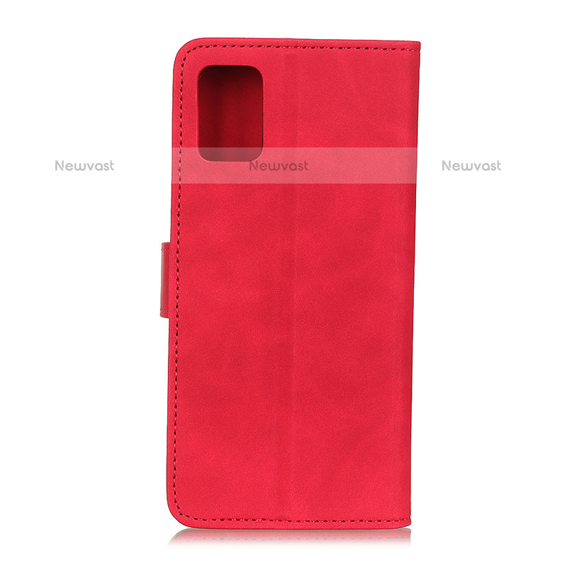 Leather Case Stands Flip Cover Holder K09Z for Oppo Find X3 Pro 5G Red