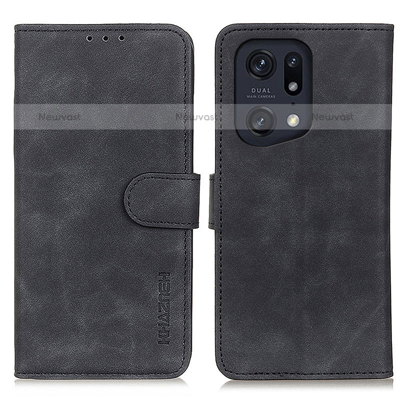 Leather Case Stands Flip Cover Holder K09Z for Oppo Find X5 Pro 5G