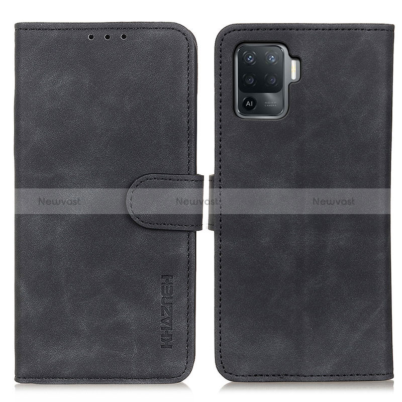 Leather Case Stands Flip Cover Holder K09Z for Oppo Reno5 F