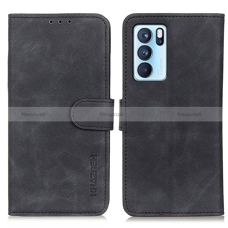 Leather Case Stands Flip Cover Holder K09Z for Oppo Reno6 Pro 5G India