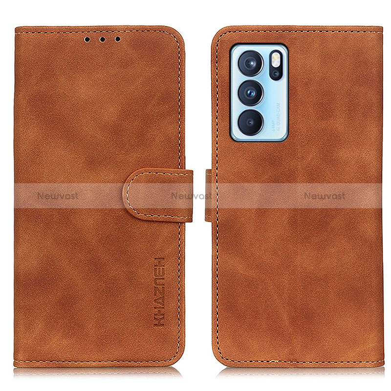 Leather Case Stands Flip Cover Holder K09Z for Oppo Reno6 Pro 5G India