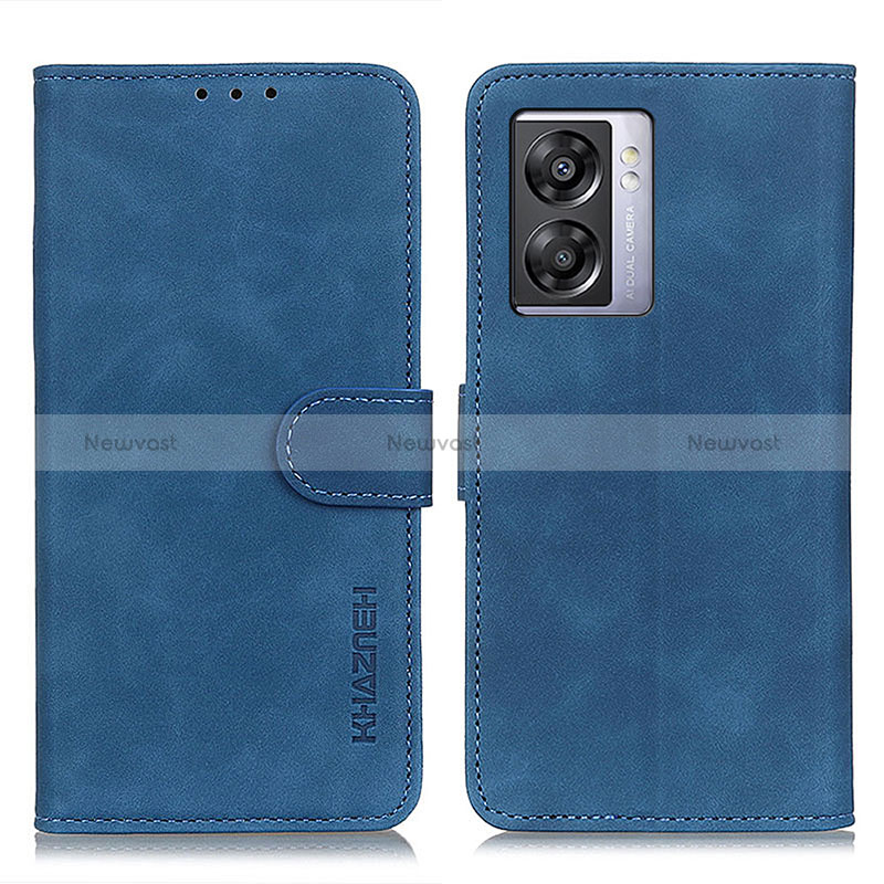 Leather Case Stands Flip Cover Holder K09Z for Realme Narzo 50 5G Blue