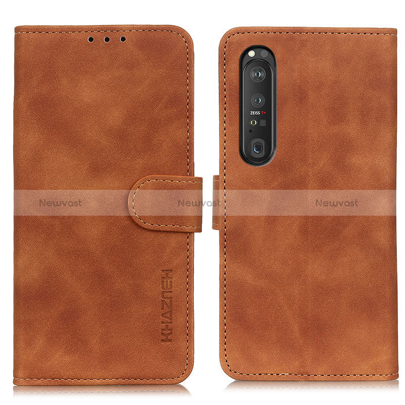 Leather Case Stands Flip Cover Holder K09Z for Sony Xperia 1 III