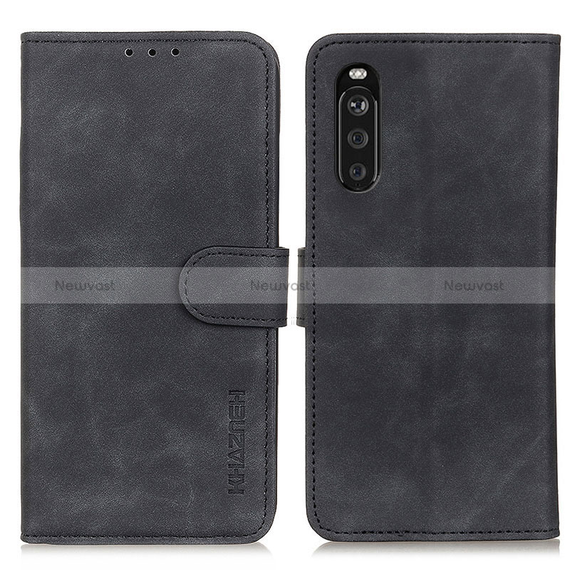 Leather Case Stands Flip Cover Holder K09Z for Sony Xperia 10 III Lite