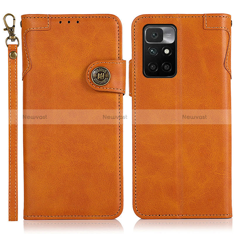 Leather Case Stands Flip Cover Holder K09Z for Xiaomi Redmi 10 (2022)