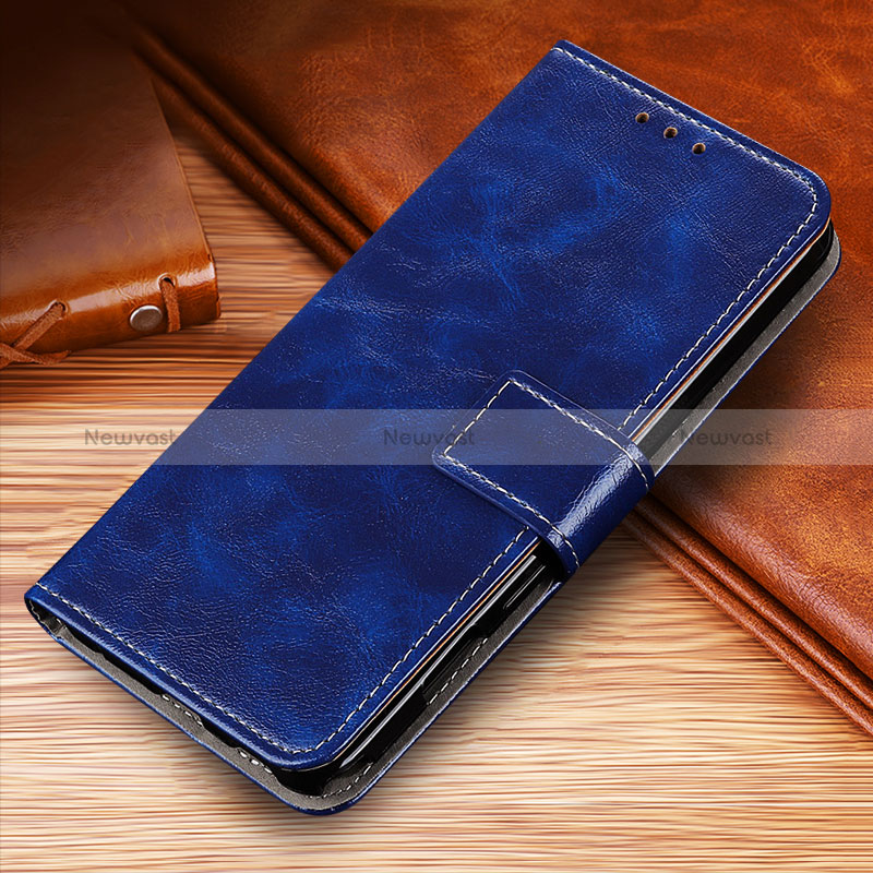 Leather Case Stands Flip Cover Holder KZ4 for Huawei Honor X9a 5G Blue