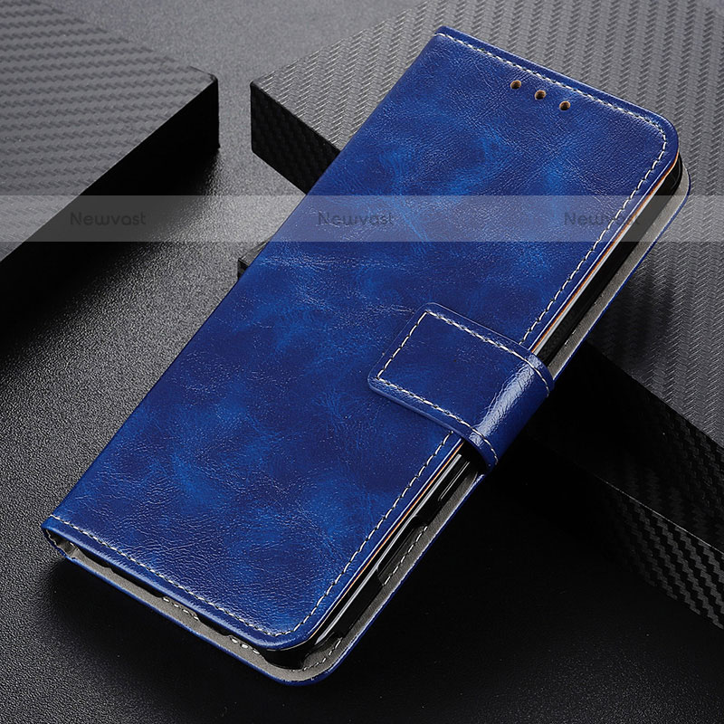 Leather Case Stands Flip Cover Holder KZ4 for Xiaomi Redmi Note 13R Pro 5G Blue