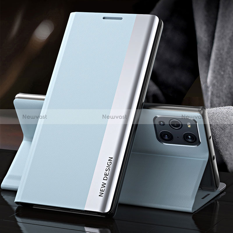 Leather Case Stands Flip Cover Holder L01 for Oppo Find X3 5G