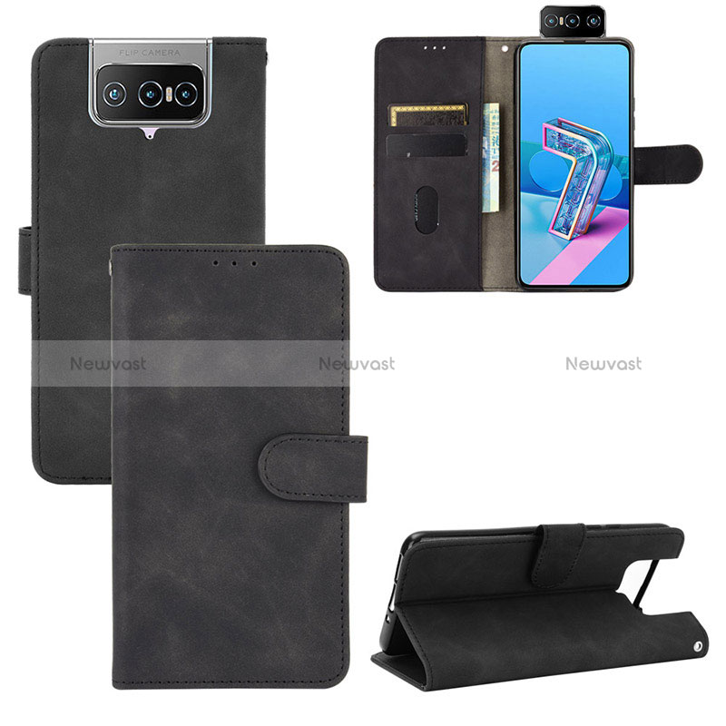 Leather Case Stands Flip Cover Holder L01Z for Asus Zenfone 7 ZS670KS