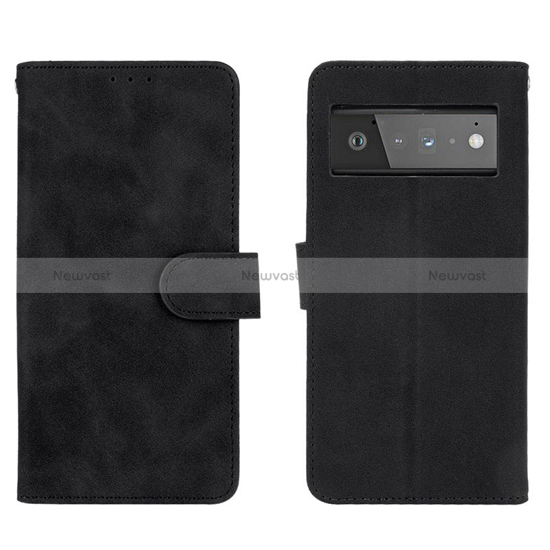 Leather Case Stands Flip Cover Holder L01Z for Google Pixel 6 Pro 5G