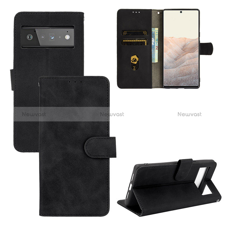 Leather Case Stands Flip Cover Holder L01Z for Google Pixel 6 Pro 5G