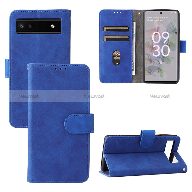 Leather Case Stands Flip Cover Holder L01Z for Google Pixel 6a 5G