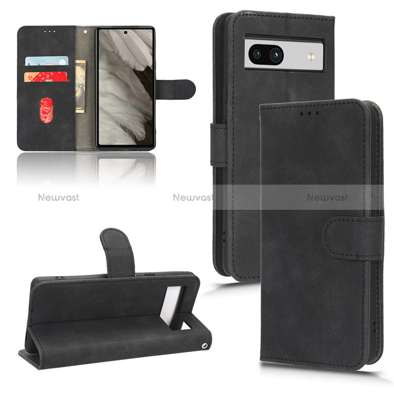 Leather Case Stands Flip Cover Holder L01Z for Google Pixel 7a 5G