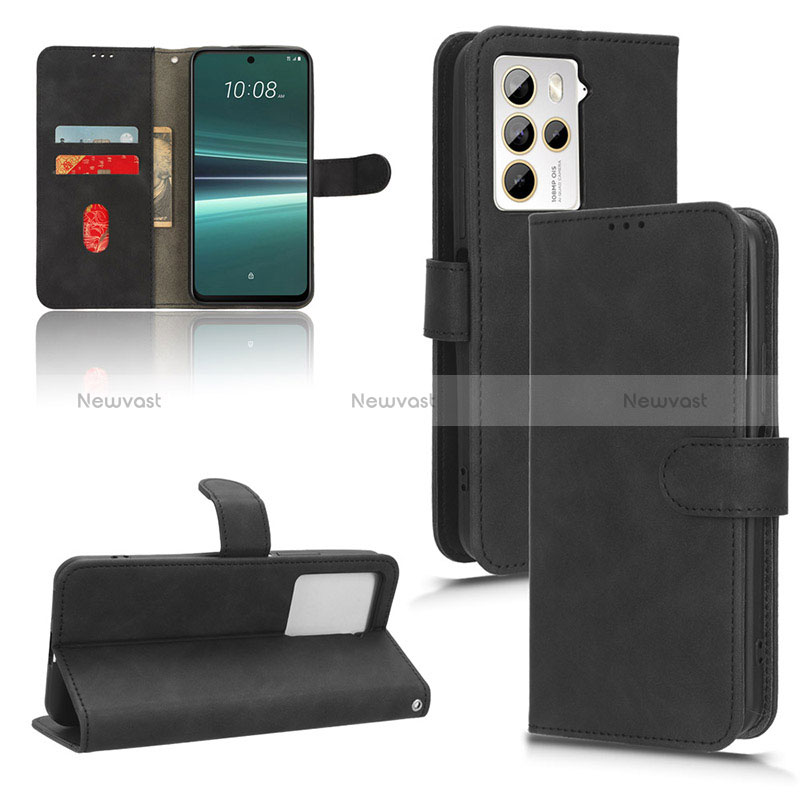 Leather Case Stands Flip Cover Holder L01Z for HTC U23 5G