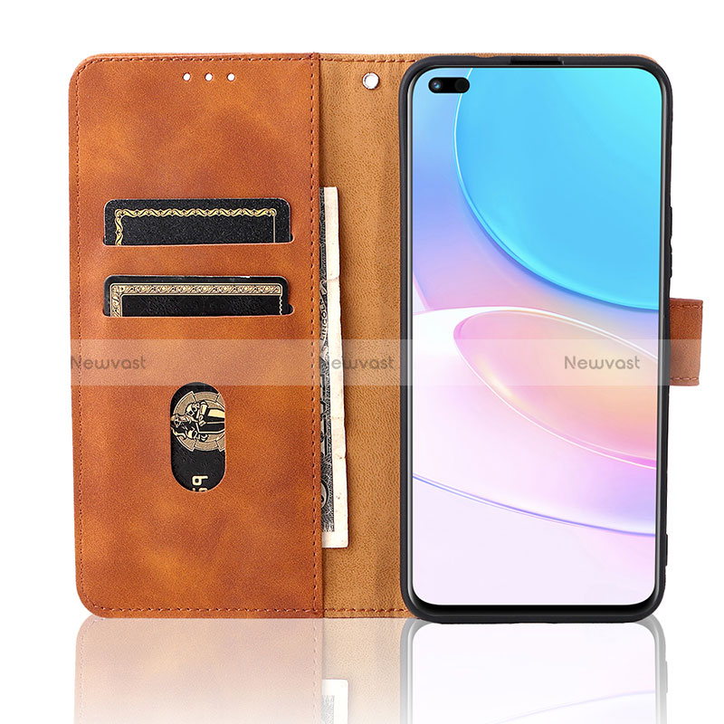 Leather Case Stands Flip Cover Holder L01Z for Huawei Honor 50 Lite