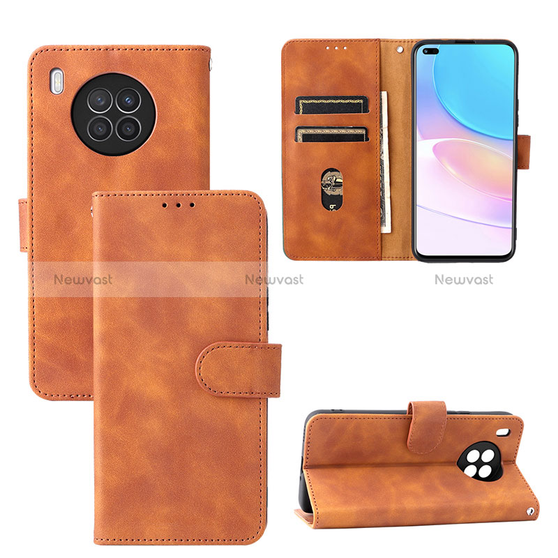 Leather Case Stands Flip Cover Holder L01Z for Huawei Honor 50 Lite