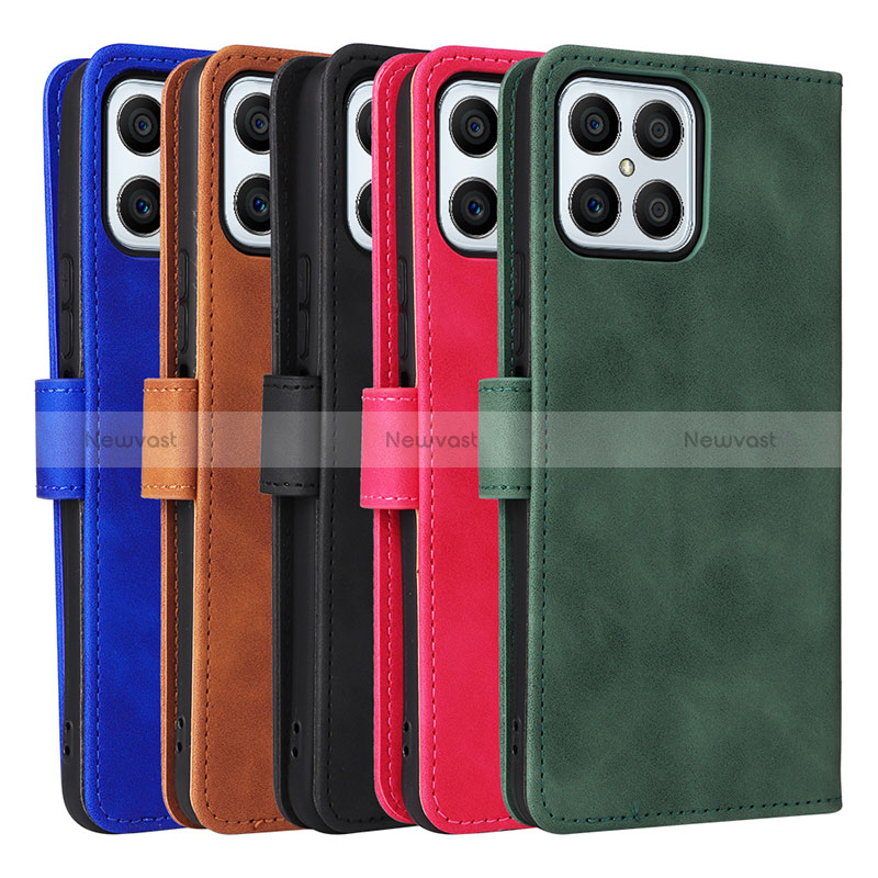 Leather Case Stands Flip Cover Holder L01Z for Huawei Honor X8 4G