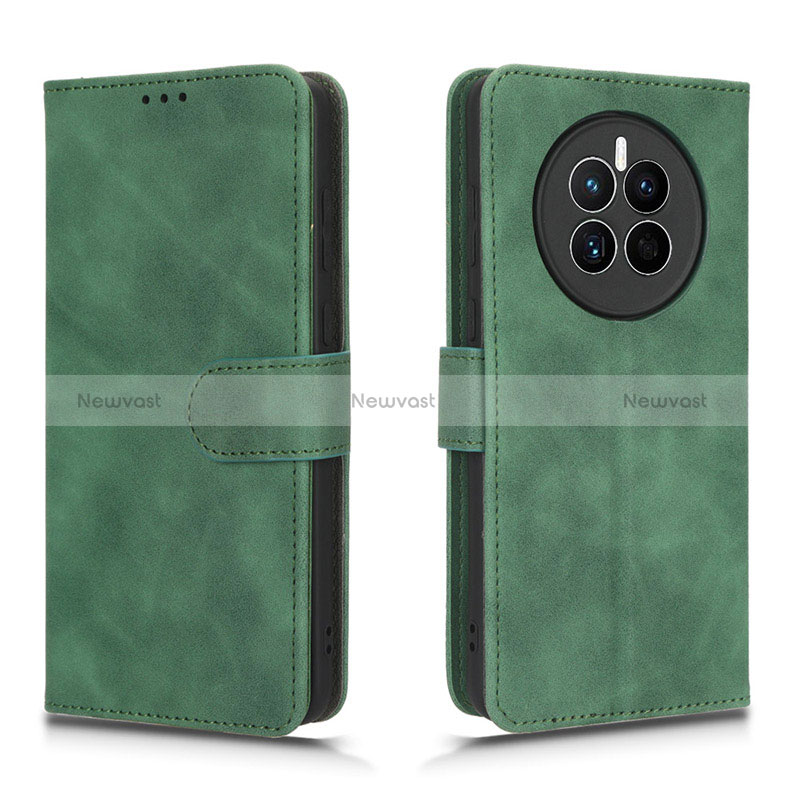 Leather Case Stands Flip Cover Holder L01Z for Huawei Mate 50 Green