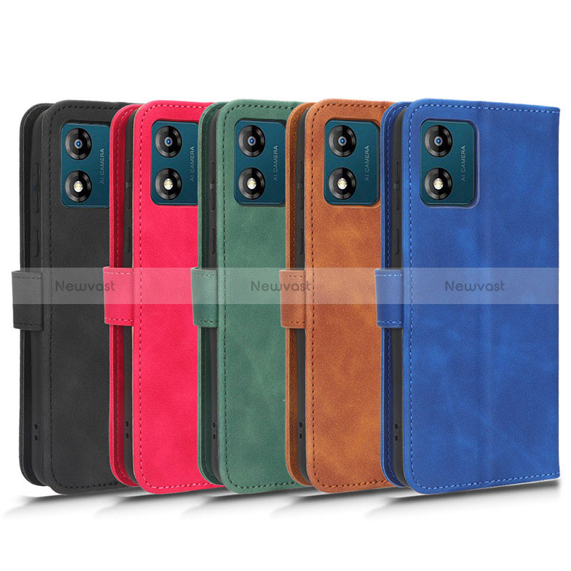 Leather Case Stands Flip Cover Holder L01Z for Motorola Moto E13