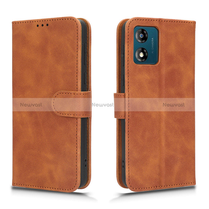 Leather Case Stands Flip Cover Holder L01Z for Motorola Moto E13