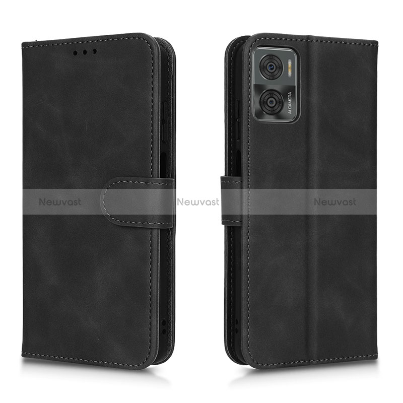 Leather Case Stands Flip Cover Holder L01Z for Motorola Moto E22