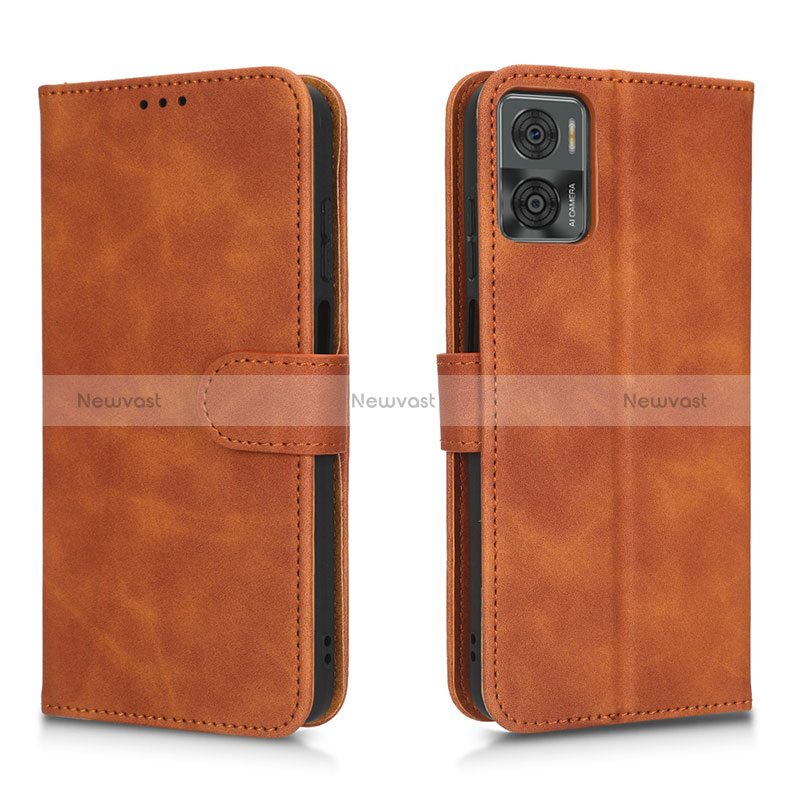 Leather Case Stands Flip Cover Holder L01Z for Motorola Moto E22