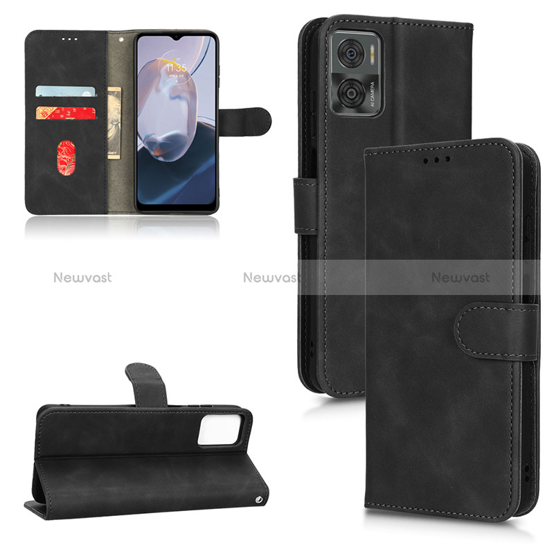 Leather Case Stands Flip Cover Holder L01Z for Motorola Moto E22