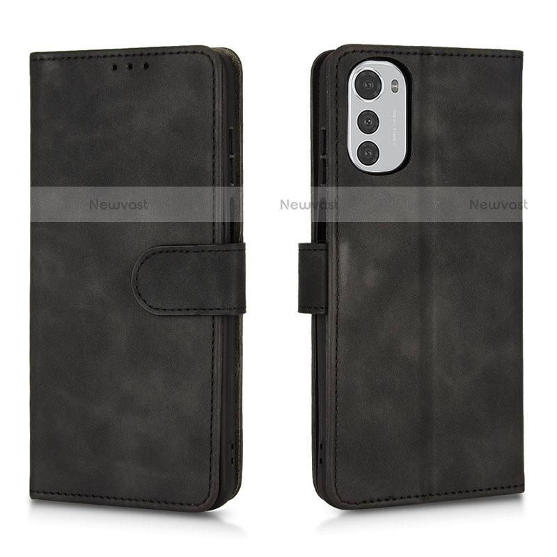 Leather Case Stands Flip Cover Holder L01Z for Motorola Moto E32