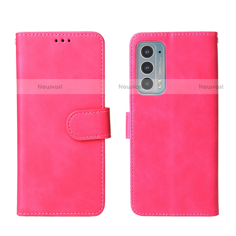 Leather Case Stands Flip Cover Holder L01Z for Motorola Moto Edge 20 5G