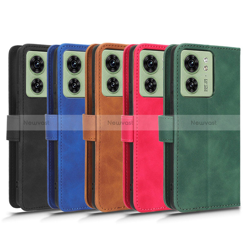 Leather Case Stands Flip Cover Holder L01Z for Motorola Moto Edge (2023) 5G