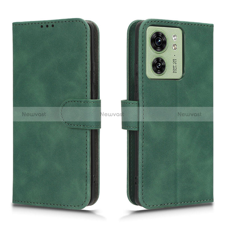 Leather Case Stands Flip Cover Holder L01Z for Motorola Moto Edge (2023) 5G