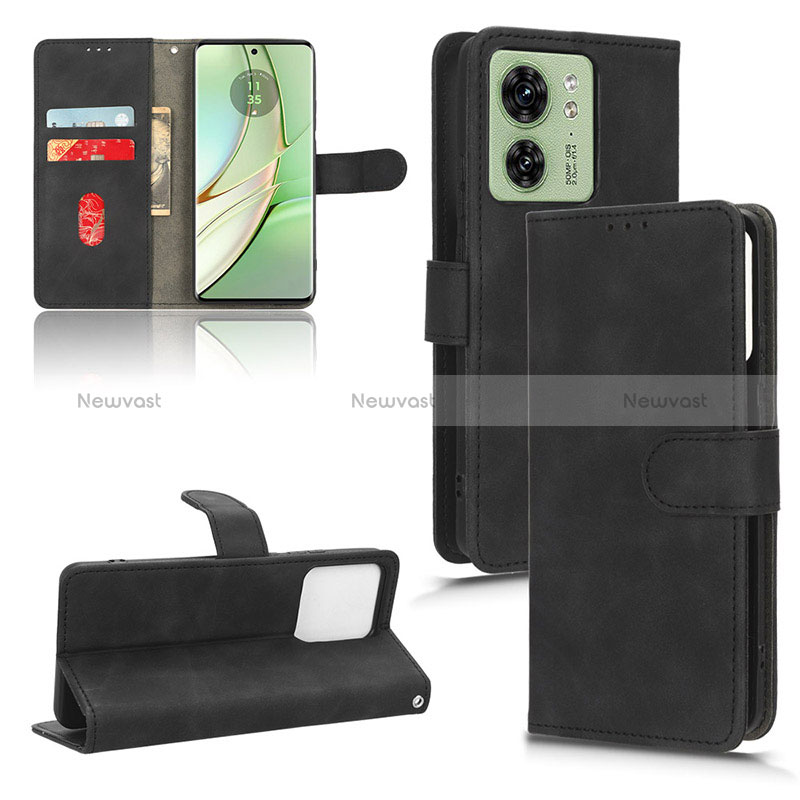 Leather Case Stands Flip Cover Holder L01Z for Motorola Moto Edge (2023) 5G