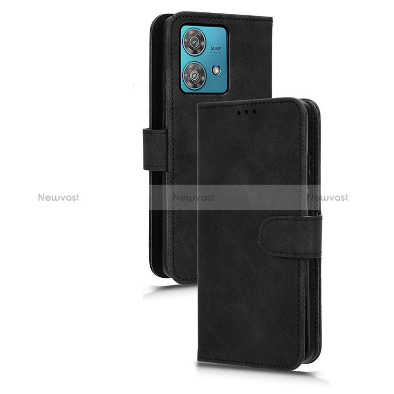 Leather Case Stands Flip Cover Holder L01Z for Motorola Moto Edge 40 Neo 5G