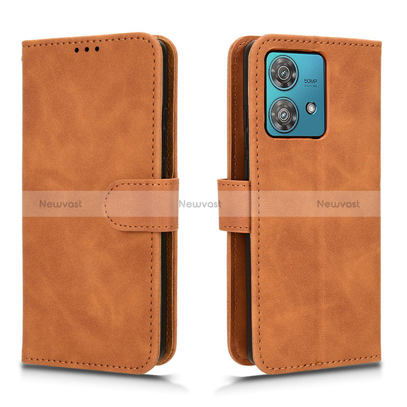 Leather Case Stands Flip Cover Holder L01Z for Motorola Moto Edge 40 Neo 5G