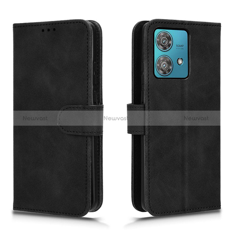 Leather Case Stands Flip Cover Holder L01Z for Motorola Moto Edge 40 Neo 5G