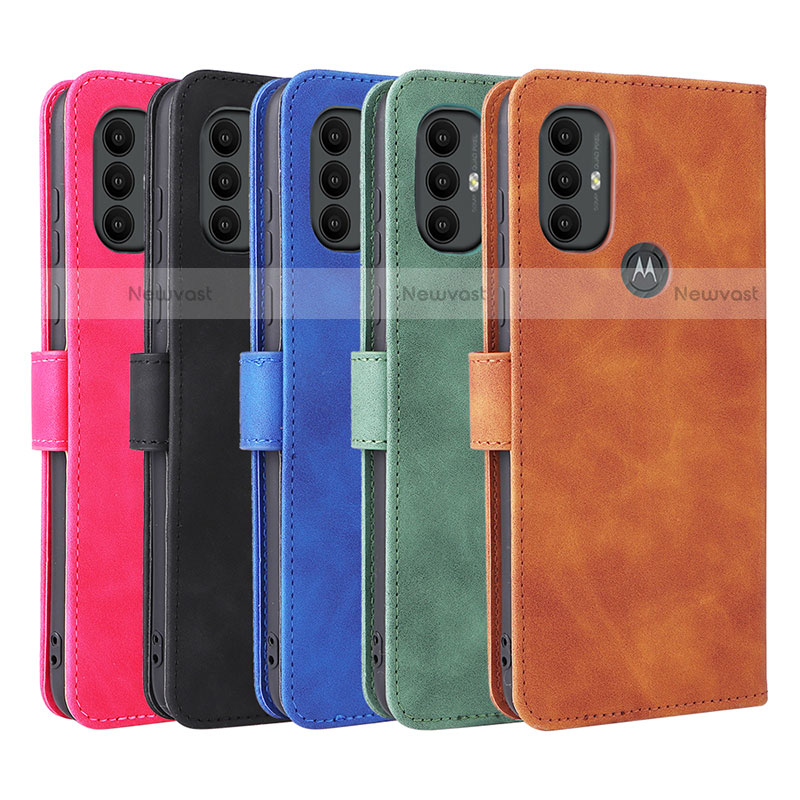 Leather Case Stands Flip Cover Holder L01Z for Motorola Moto G Power (2022)