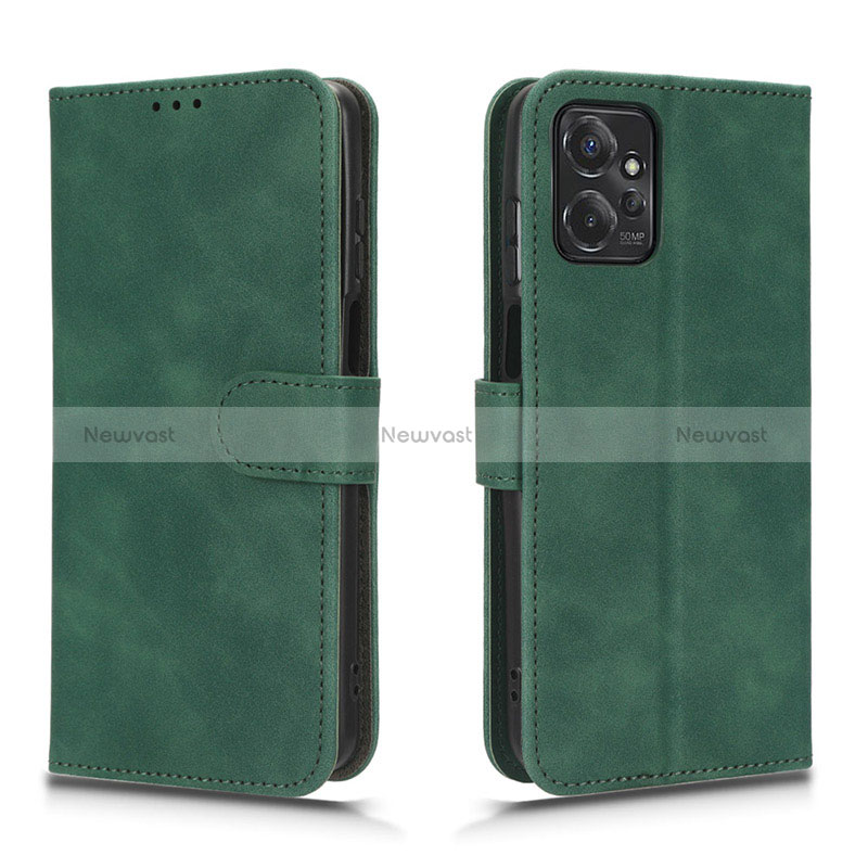 Leather Case Stands Flip Cover Holder L01Z for Motorola Moto G Power 5G (2023) Green