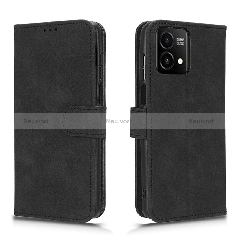 Leather Case Stands Flip Cover Holder L01Z for Motorola Moto G Stylus (2023) 4G Black