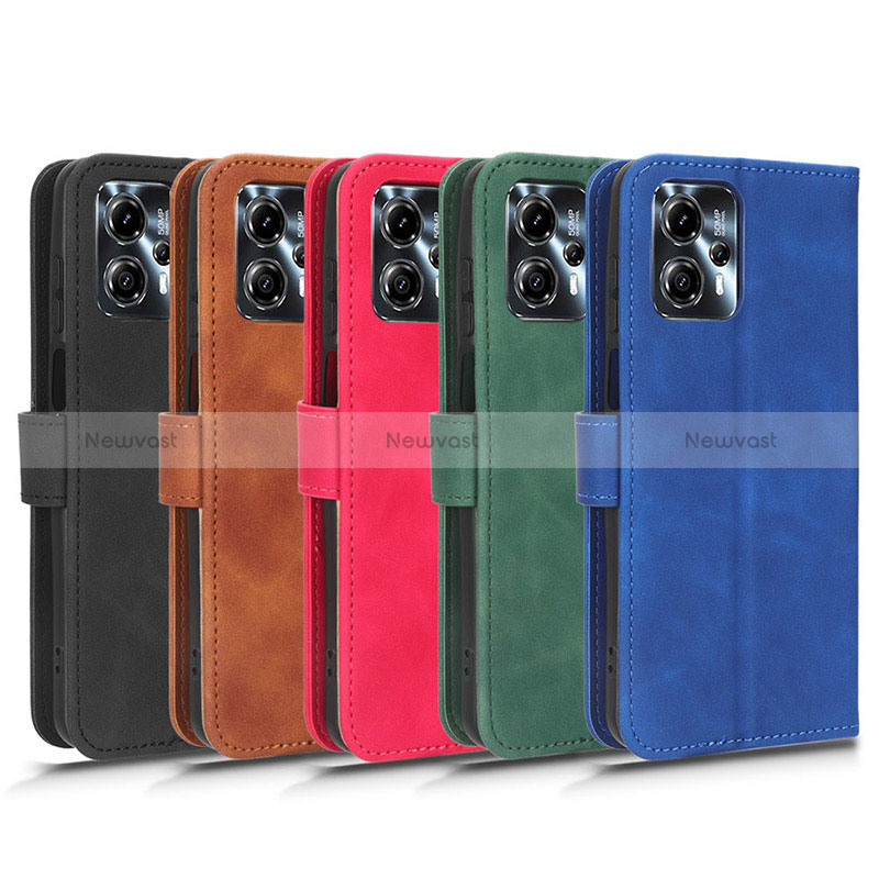 Leather Case Stands Flip Cover Holder L01Z for Motorola Moto G13