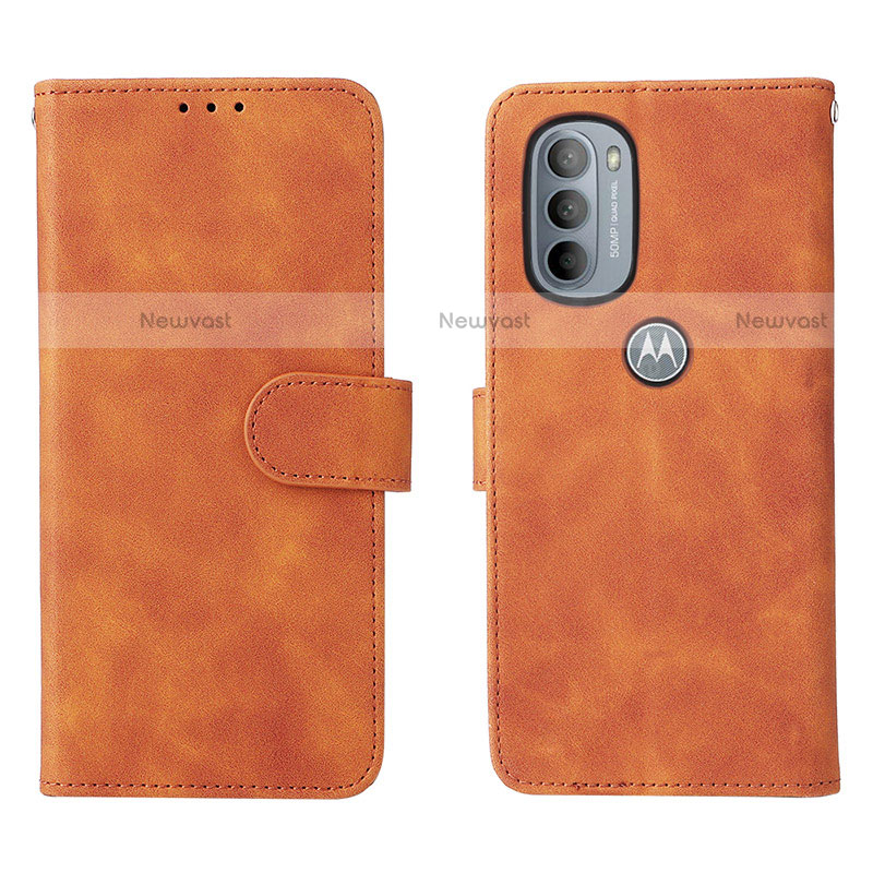 Leather Case Stands Flip Cover Holder L01Z for Motorola Moto G31