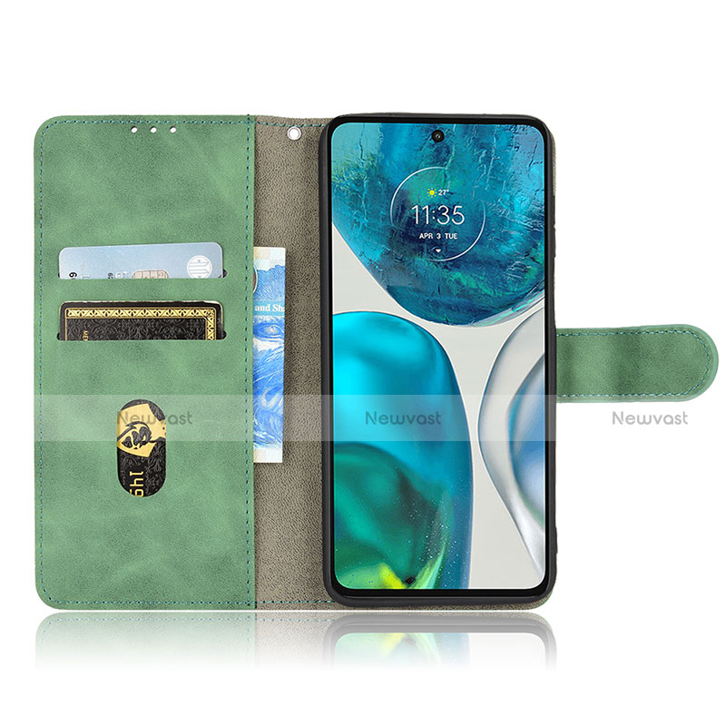 Leather Case Stands Flip Cover Holder L01Z for Motorola Moto G82 5G